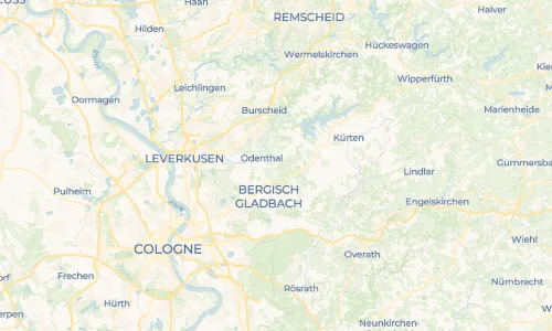 Regenradar Vorschaubild - Aktuelle Niederschläge in Höffe und Umgebung