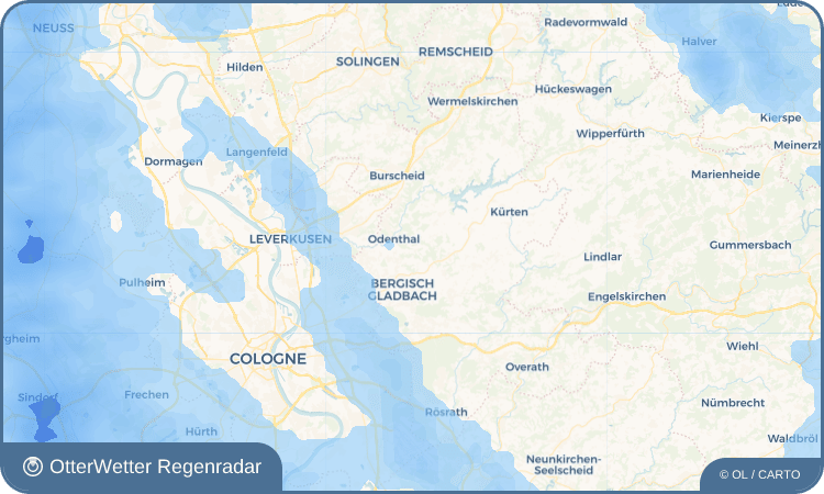 OtterWetter Regenradar-Widget Höffe
