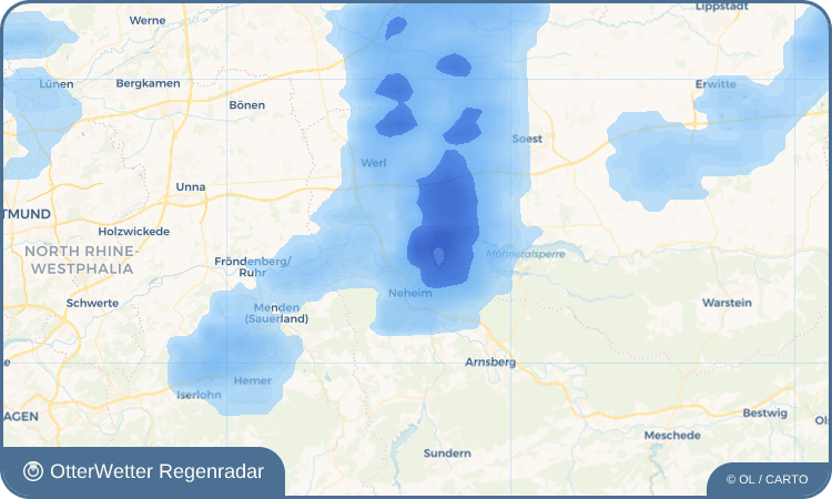 OtterWetter Regenradar-Widget Höingen