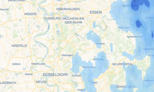 Regenradar Vorschaubild - Aktuelle Niederschläge in Hösel und Umgebung
