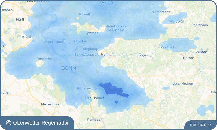 OtterWetter Regenradar-Widget Hofen