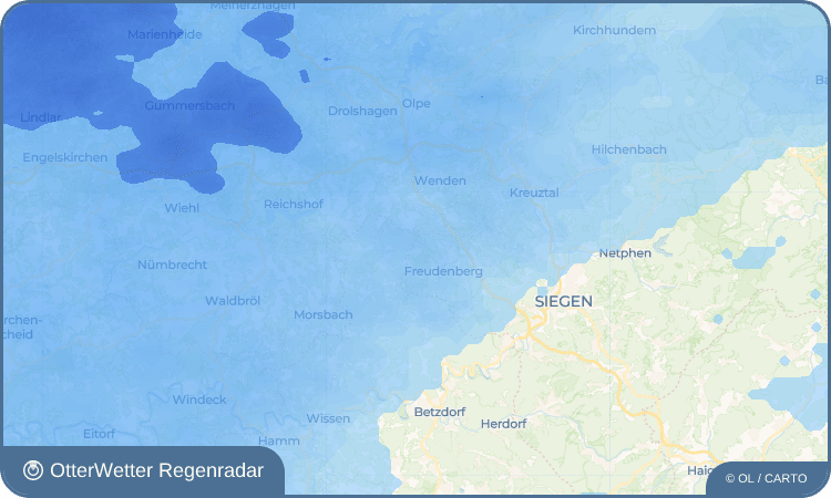 OtterWetter Regenradar-Widget Hohenhain