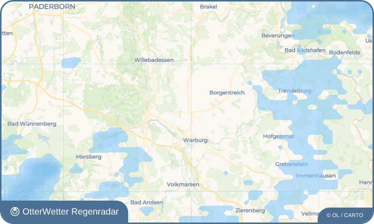 OtterWetter Regenradar-Widget Hohenwepel