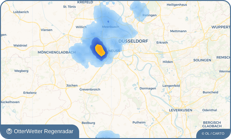 OtterWetter Regenradar-Widget Hoisten