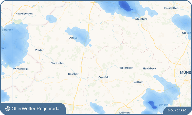 Widget-Vorschau für Holtwick Wetter-Widget-Vorschau mit Vorhersagedaten für Holtwick