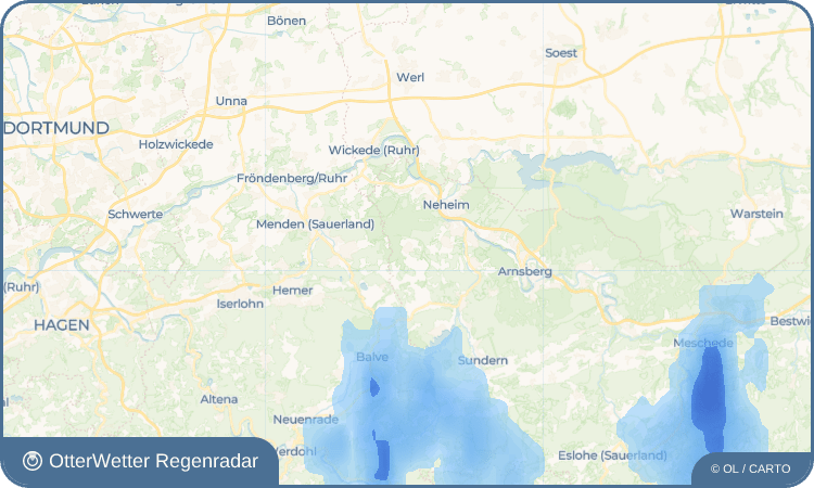 OtterWetter Regenradar-Widget Holzen