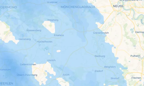 Regenradar Vorschaubild - Aktuelle Niederschläge in Holzweiler und Umgebung