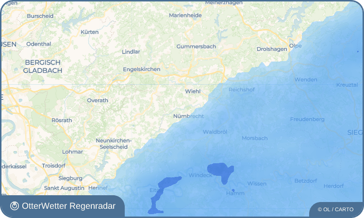 OtterWetter Regenradar-Widget Homburg-Bröl