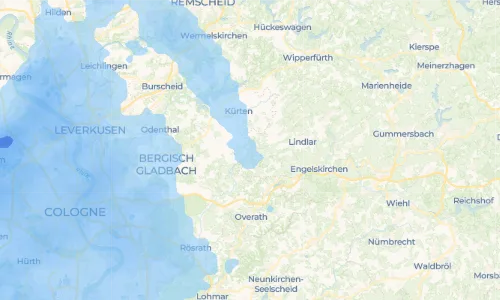 Regenradar Vorschaubild - Aktuelle Niederschläge in Hommerich und Umgebung