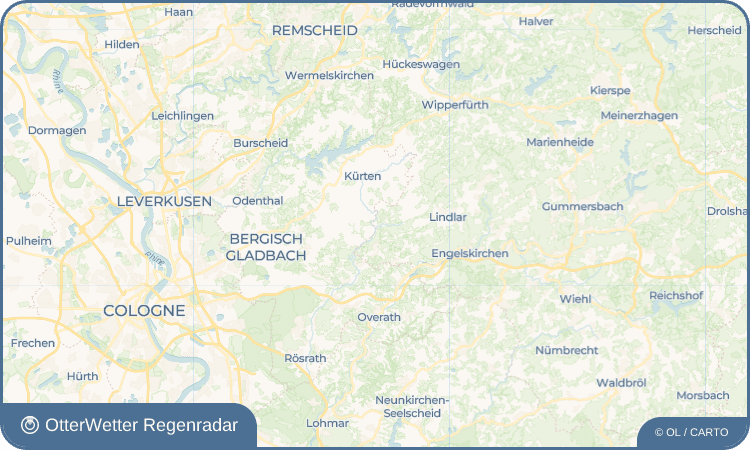 OtterWetter Regenradar-Widget Hommerich