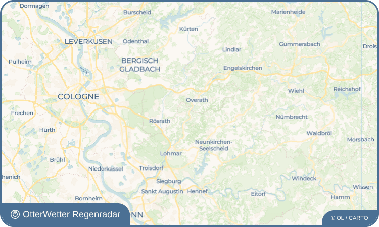 OtterWetter Regenradar-Widget Honsbach