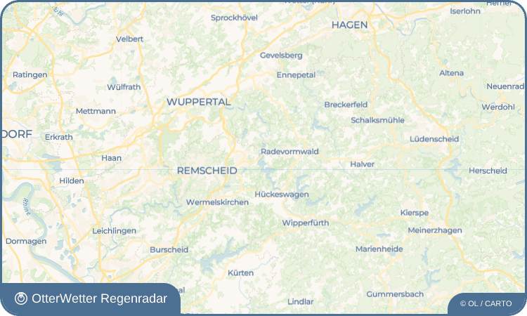 OtterWetter Regenradar-Widget Honsberg
