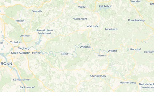 Regenradar Vorschaubild - Aktuelle Niederschläge in Hoppengarten und Umgebung