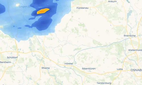 Regenradar Vorschaubild - Aktuelle Niederschläge in Hopsten und Umgebung