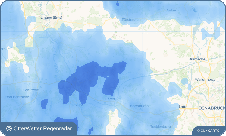 OtterWetter Regenradar-Widget Hopsten
