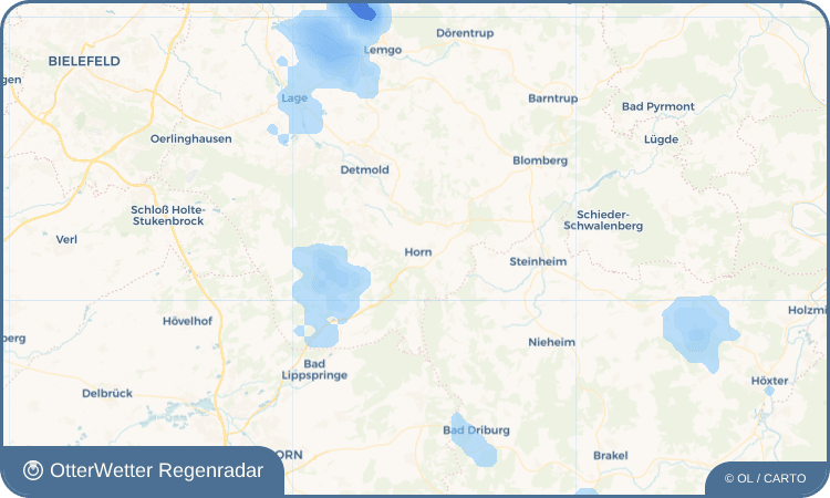 OtterWetter Regenradar-Widget Horn