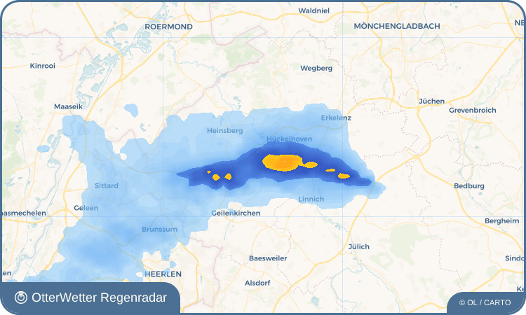 Wetter-Widget-Vorschau mit Vorhersagedaten für Horst