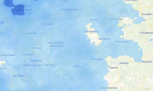 Regenradar Vorschaubild - Aktuelle Niederschläge in Hove und Umgebung