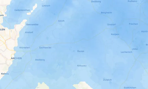 Regenradar Vorschaubild - Aktuelle Niederschläge in Hoven und Umgebung