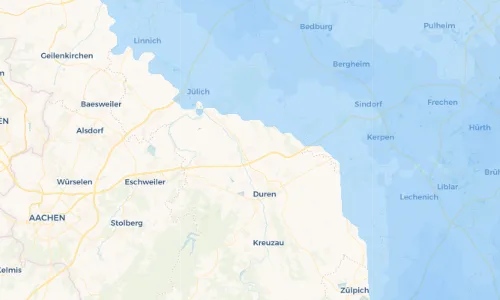 Regenradar Vorschaubild - Aktuelle Niederschläge in Huchem-Stammeln und Umgebung