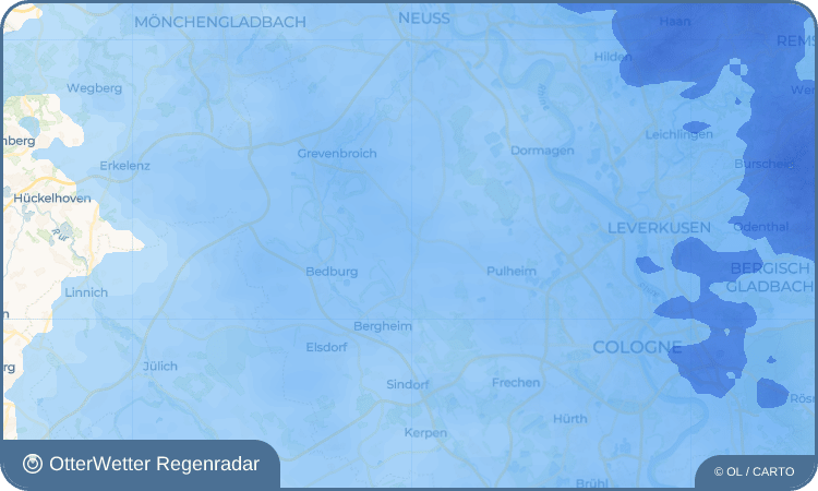OtterWetter Regenradar-Widget Hüchelhoven