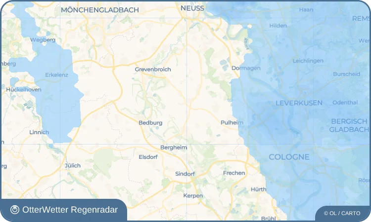 Wetter-Widget-Vorschau mit Vorhersagedaten für Hüchelhoven