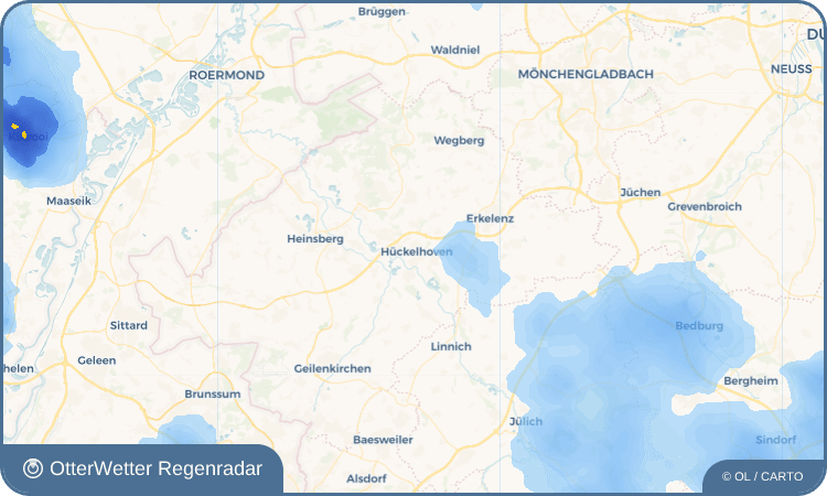 OtterWetter Regenradar-Widget Hückelhoven
