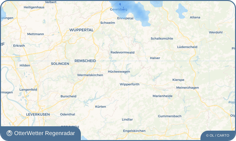 OtterWetter Regenradar-Widget Hückeswagen
