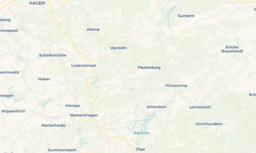 Regenradar Vorschaubild - Aktuelle Niederschläge in Hüinghausen und Umgebung