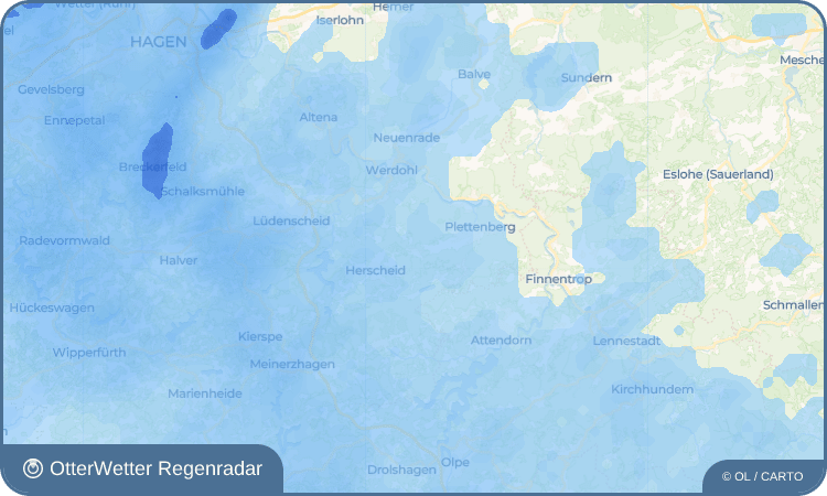 OtterWetter Regenradar-Widget Hüinghausen
