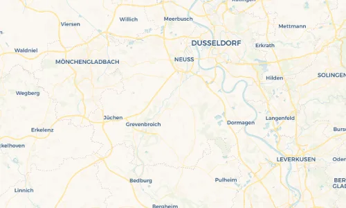 Regenradar Vorschaubild - Aktuelle Niederschläge in Hülchrath und Umgebung