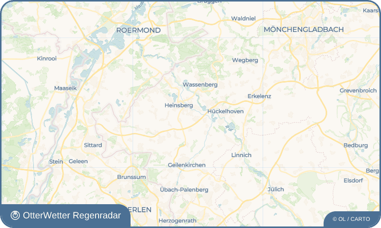 OtterWetter Regenradar-Widget Hülhoven