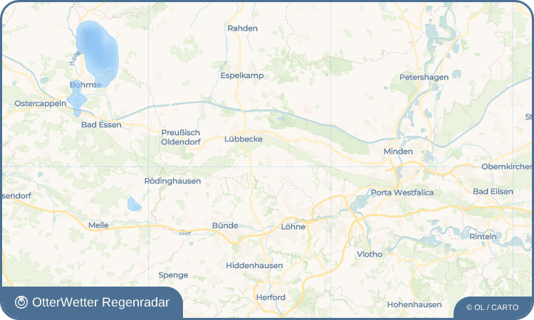 Widget-Vorschau für Hüllhorst Wetter-Widget-Vorschau mit Vorhersagedaten für Hüllhorst