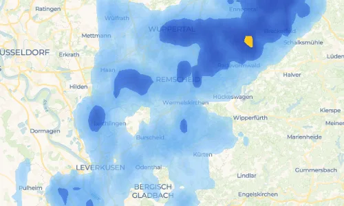 Regenradar Vorschaubild - Aktuelle Niederschläge in Hünger und Umgebung