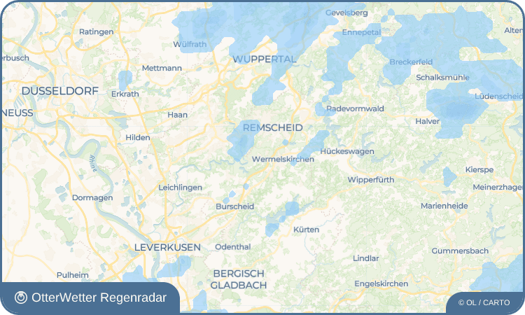 OtterWetter Regenradar-Widget Hünger