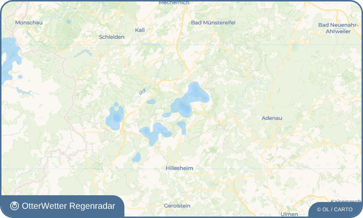 OtterWetter Regenradar-Widget Hüngersdorf