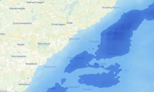 Regenradar Vorschaubild - Aktuelle Niederschläge in Hünsborn und Umgebung