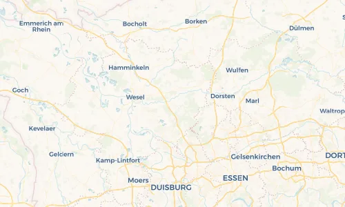 Regenradar Vorschaubild - Aktuelle Niederschläge in Hünxe und Umgebung