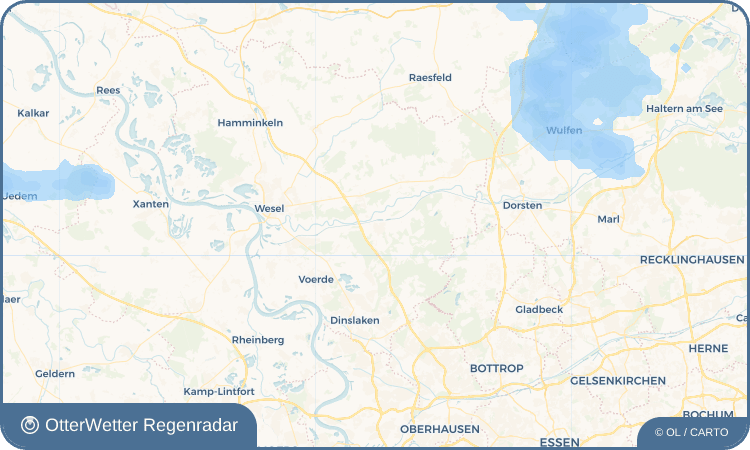 OtterWetter Regenradar-Widget Hünxe