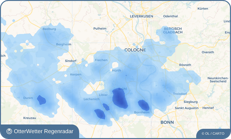 OtterWetter Regenradar-Widget Hürth