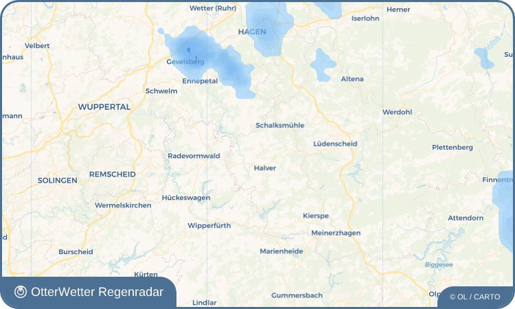 OtterWetter Regenradar-Widget Hürxtal