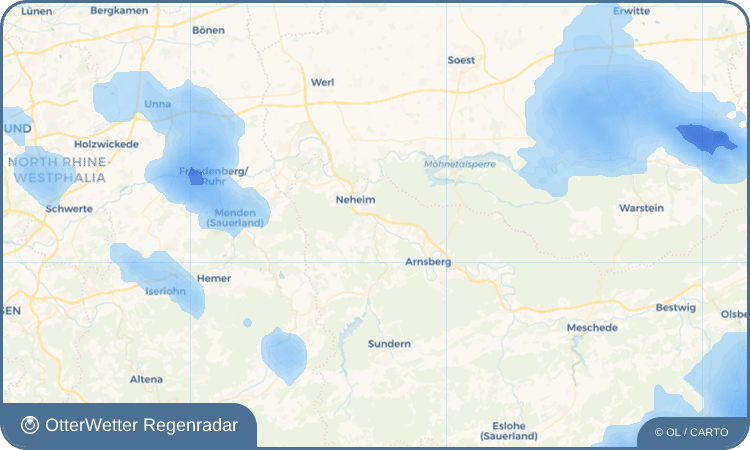 OtterWetter Regenradar-Widget Hüsten