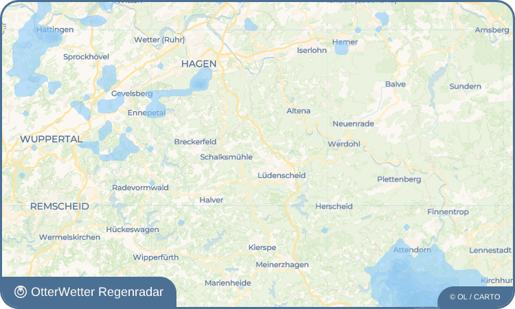 Wetter-Widget-Vorschau mit Vorhersagedaten für Hulsberg