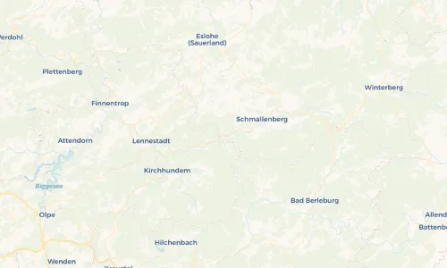 Regenradar Vorschaubild - Aktuelle Niederschläge in Hundesossen und Umgebung