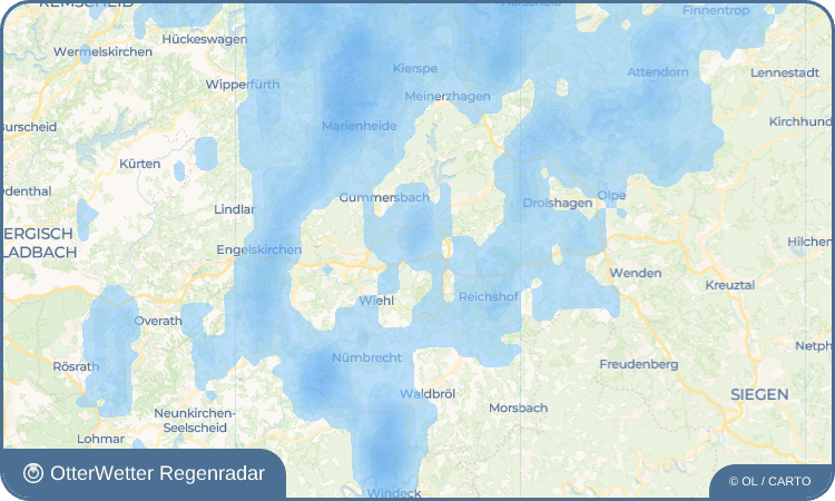 OtterWetter Regenradar-Widget Hunsheim