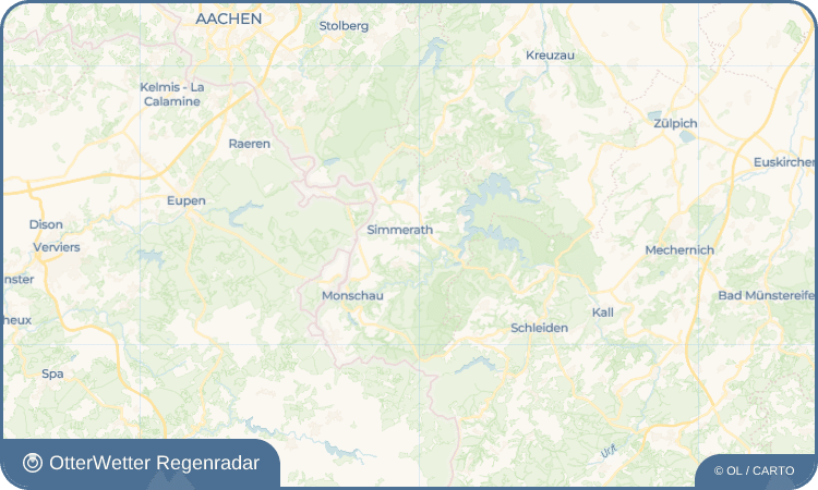 OtterWetter Regenradar-Widget Huppenbroich