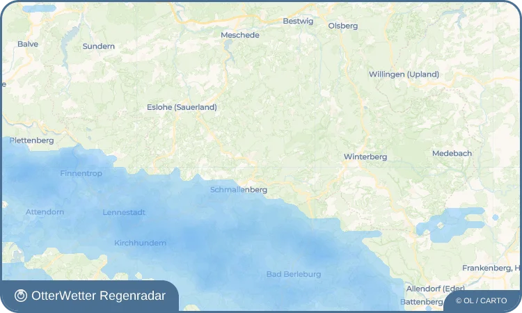 Widget-Vorschau für Huxel Wetter-Widget-Vorschau mit Vorhersagedaten für Huxel