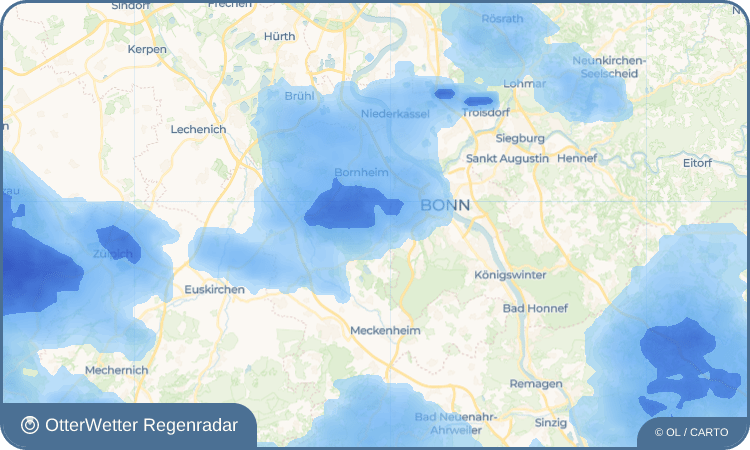 OtterWetter Regenradar-Widget Impekoven