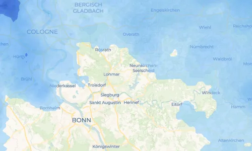 Regenradar-Vorschau: aktuelle Niederschläge in Inger und Umgebung