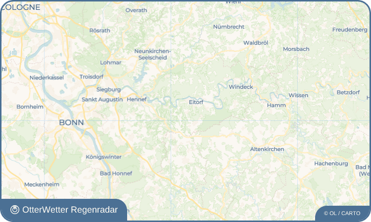 OtterWetter Regenradar-Widget Irlenborn